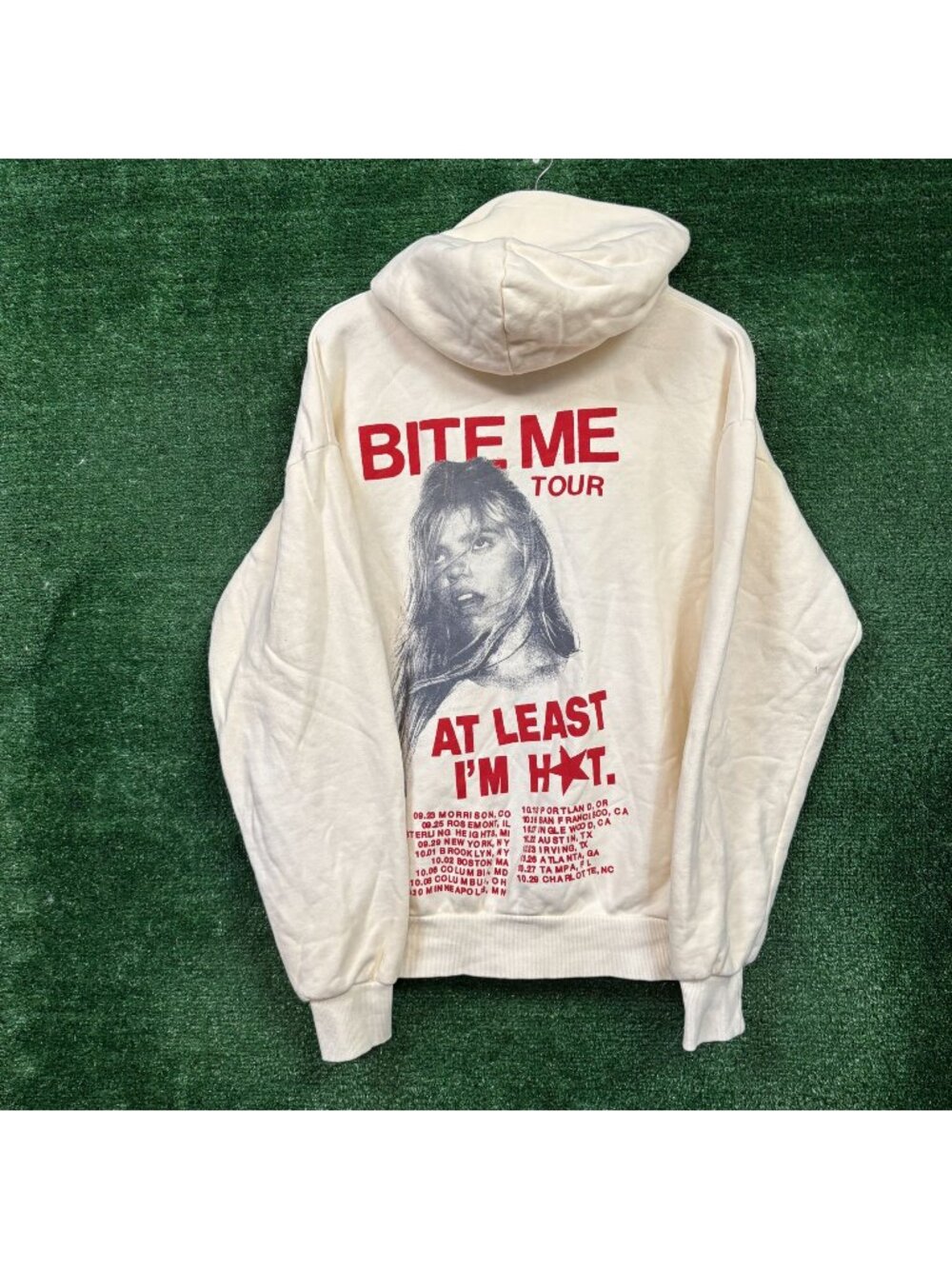 Renee Rapp At Least I'm Hot Tour Zip-Up Hoodie Size Large